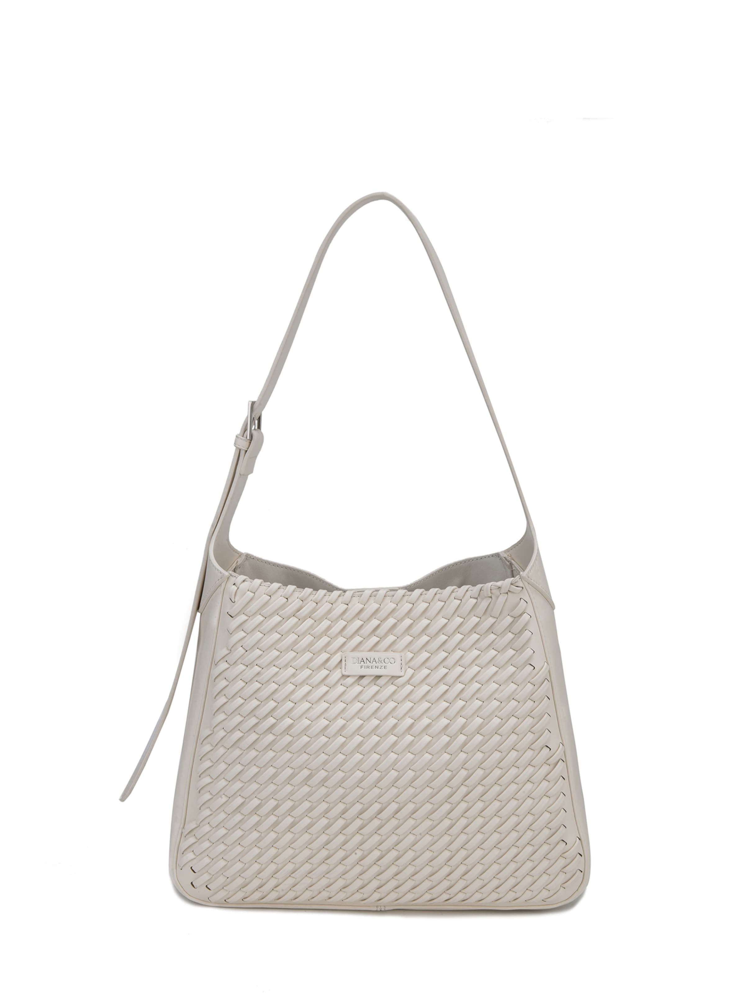 Borsa a spalla di Diana&Co. in beige: frontale