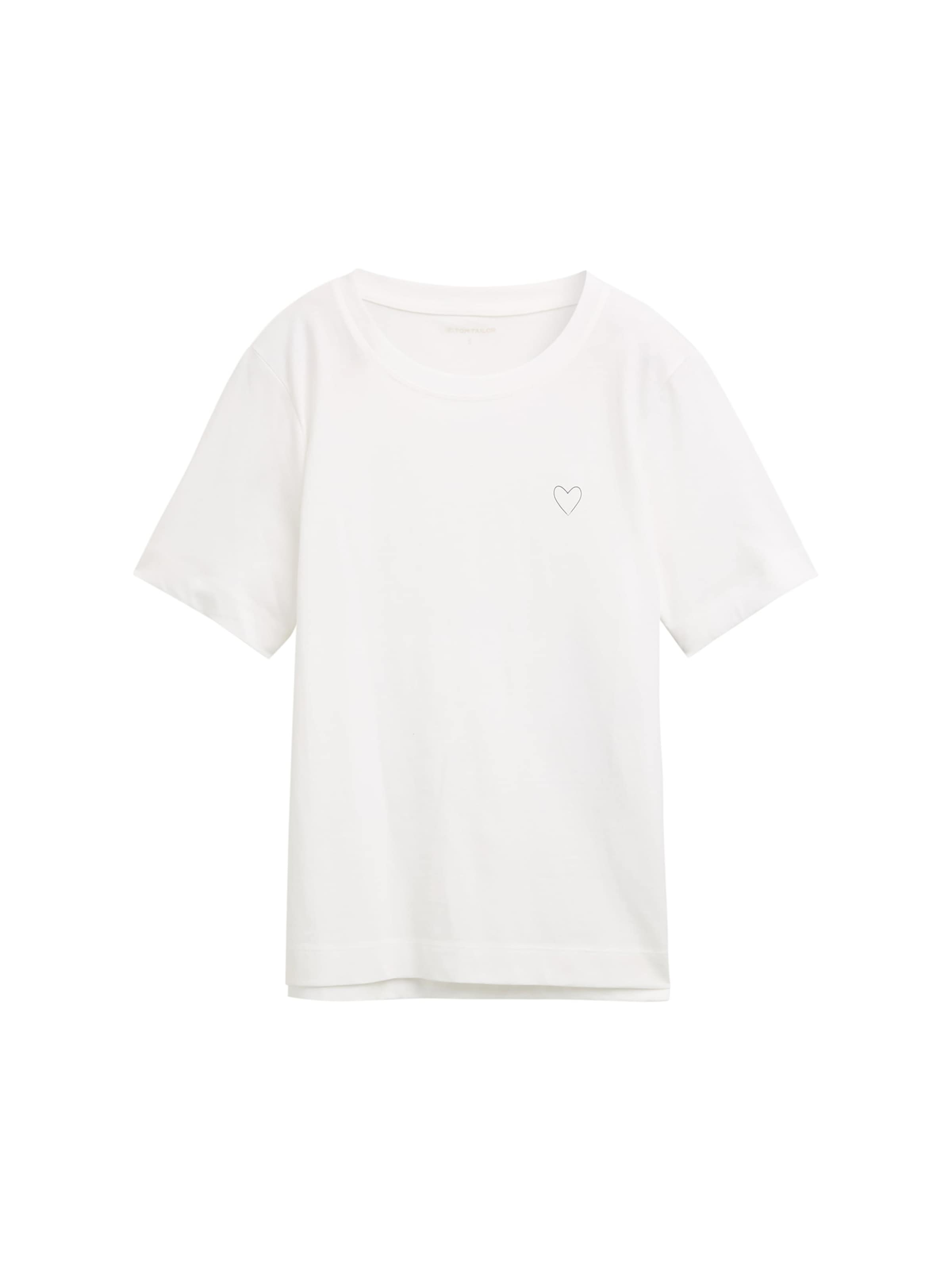 TOM TAILOR - Camiseta en blanco: frente