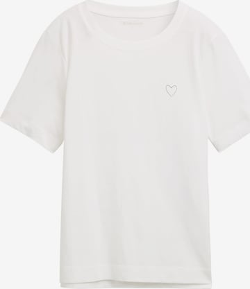 TOM TAILOR - Camiseta en blanco: frente