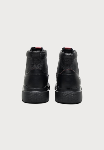 HUGO - Botas con cordones 'Nash' en negro: atrás
