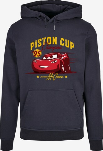 ABSOLUTE CULT Sweatshirt 'Cars - Piston Cup Champion' in Blauw: voorkant