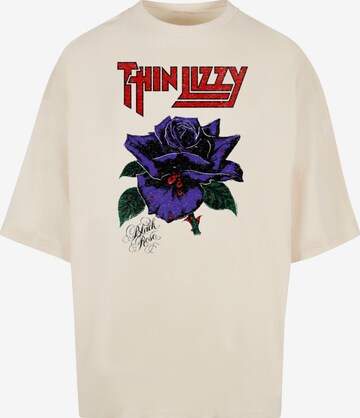 Merchcode Shirt 'Thin Lizzy - Rose' in White: front