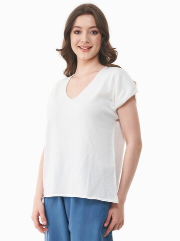 Organication Pullover in Weiß