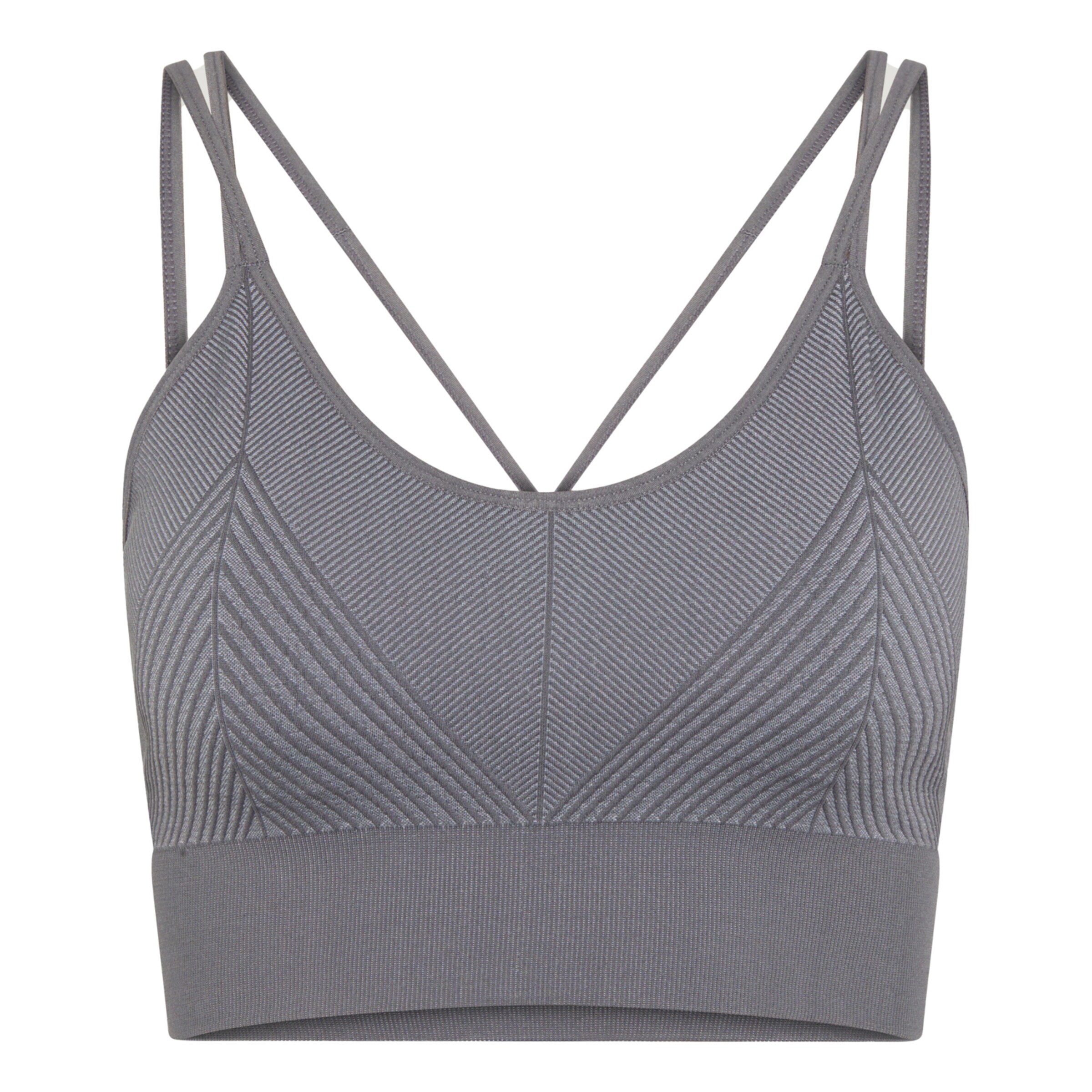 Born Living Yoga Sporttop 'Sakura' in Grijs: voorkant