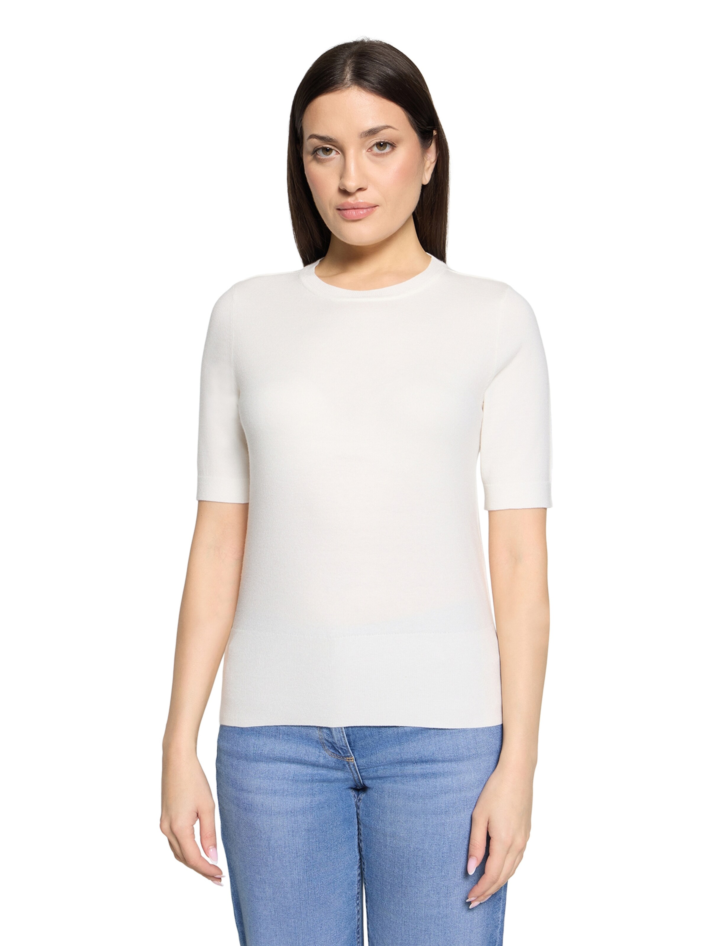 Pull-over Betty Barclay en blanc : devant