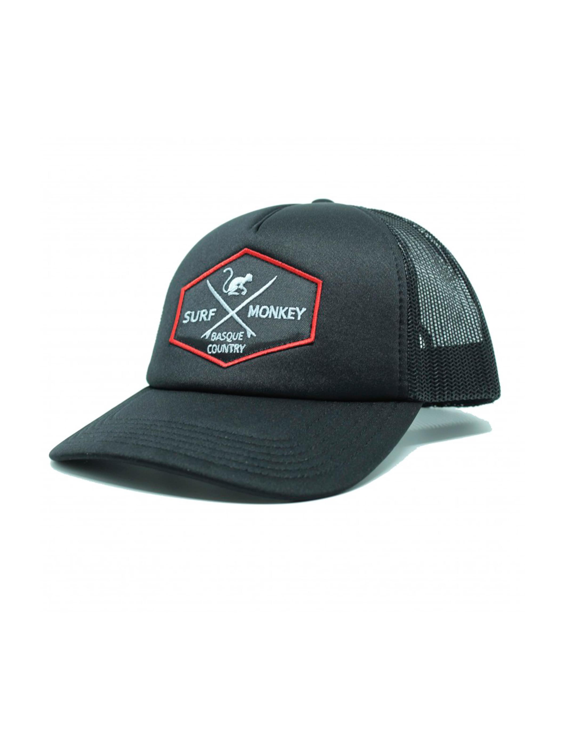 Surf Monkey - Gorra deportiva en negro: frente