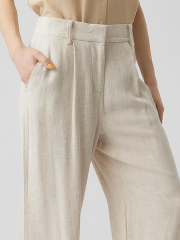 VERO MODA Wide leg Broek 'Vertira' in Beige