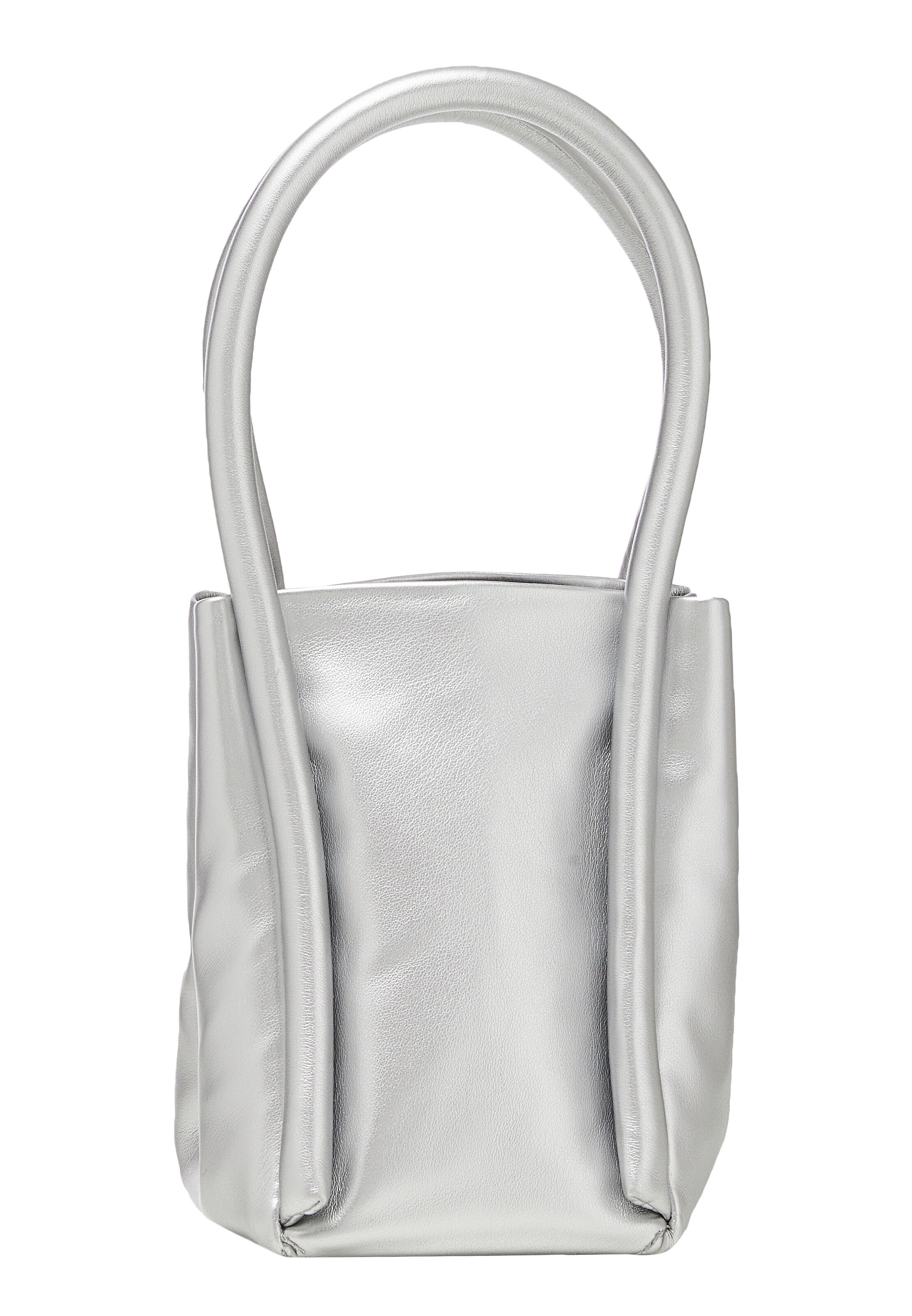MYMO Handbag in Silver: front