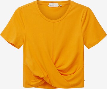 T-shirt TOM TAILOR DENIM en orange : devant