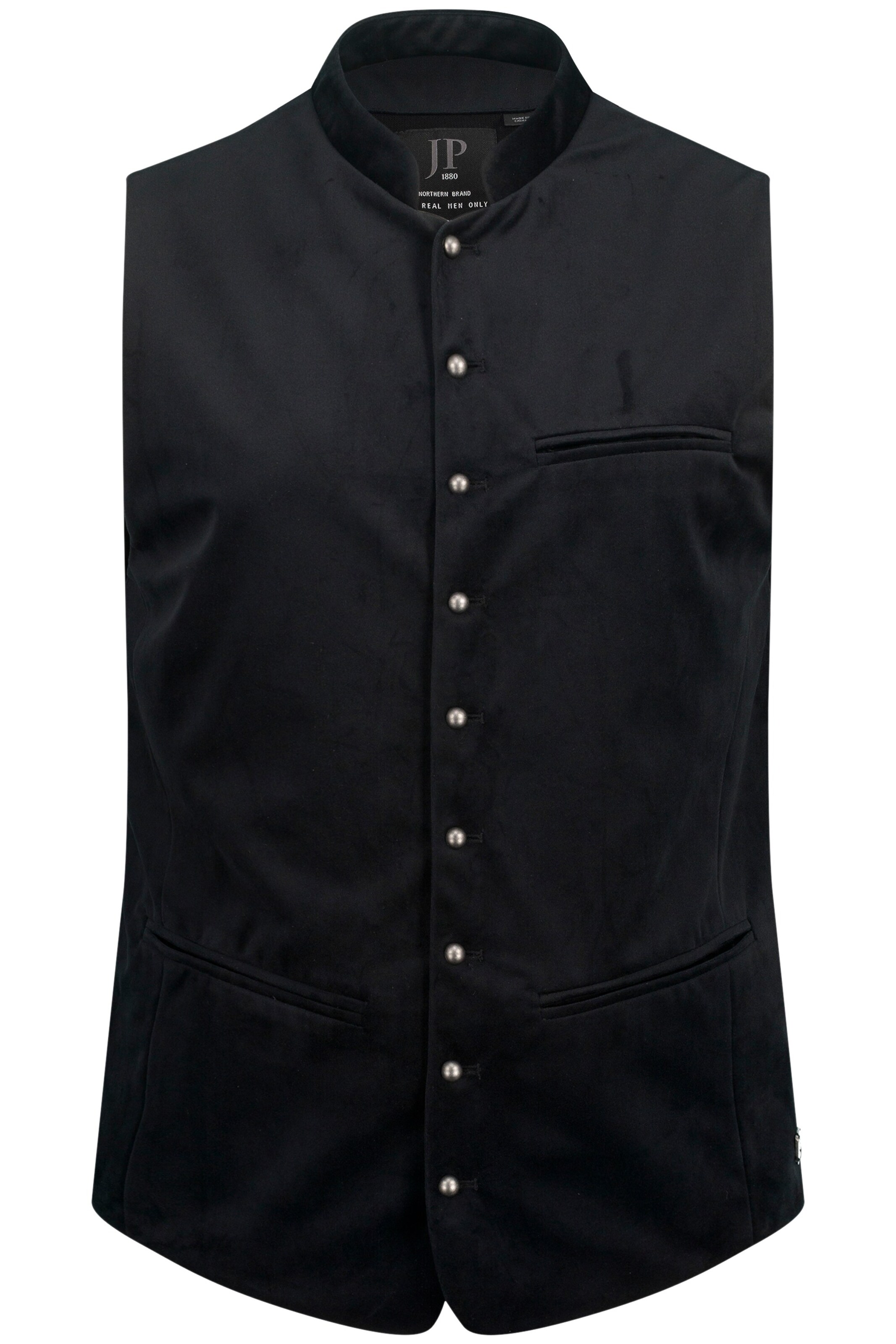 JP1880 Weste in Schwarz: Vorderseite