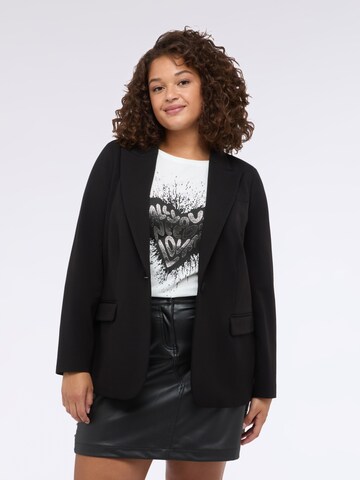 Fiorella Rubino - Chaqueta de entretiempo en negro: frente