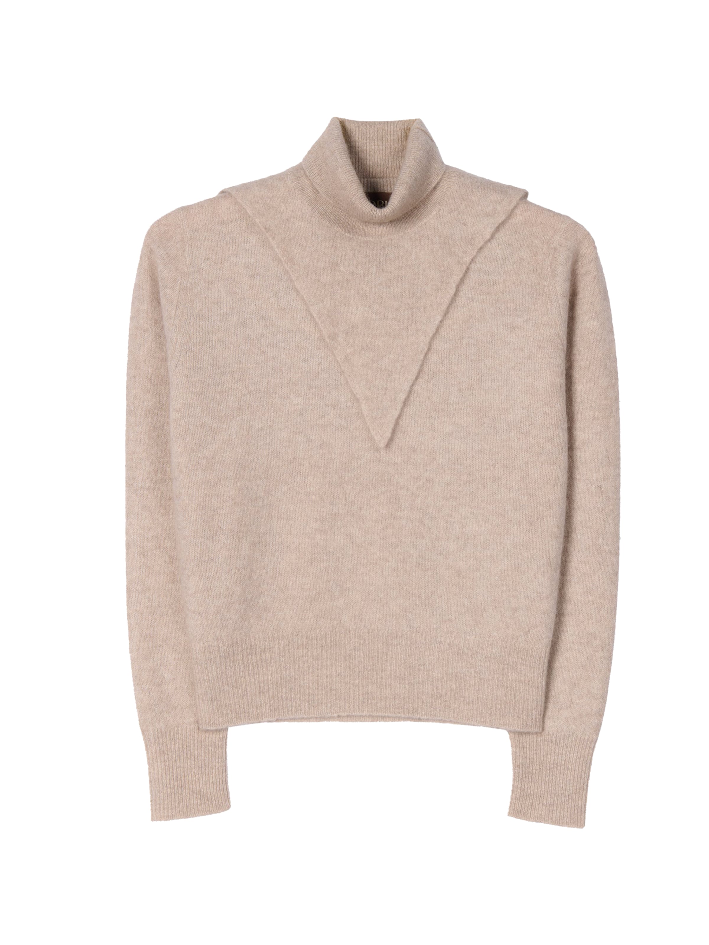 GOBI Cashmere Pullover 'Dual'‌‌ in Beige: Vorderseite