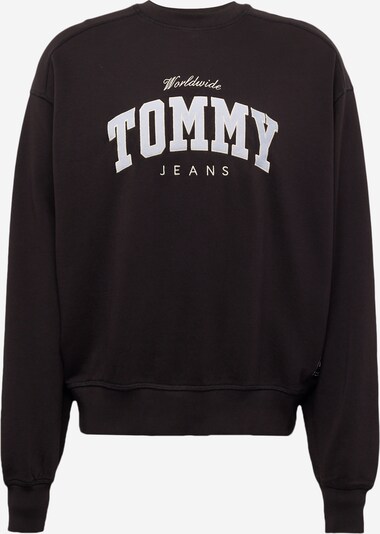 Bluză de molton Tommy Jeans pe galben pastel / negru / alb, Vizualizare produs