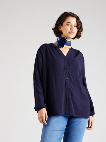 ONLY Carmakoma Blouse 'CARANITA' in Blue: front