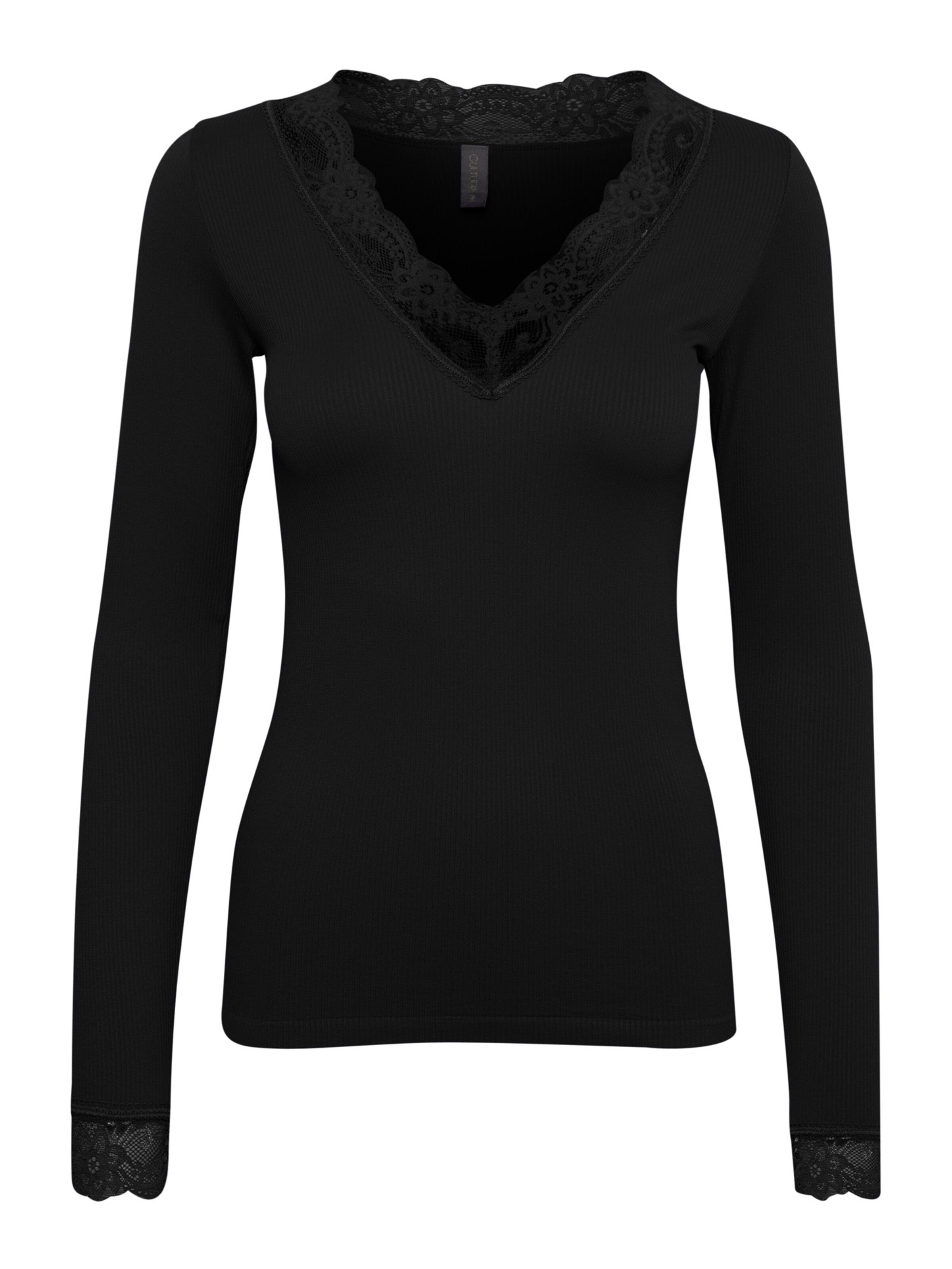 CULTURE Póló 'Camilla' - fekete: elől