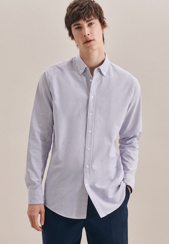 SEIDENSTICKER Regular fit Button Up Shirt in Blue: front