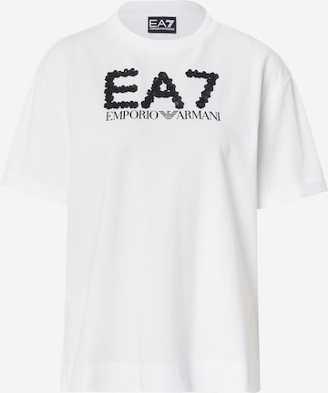 balta EA7 Emporio Armani Marškinėliai: priekis