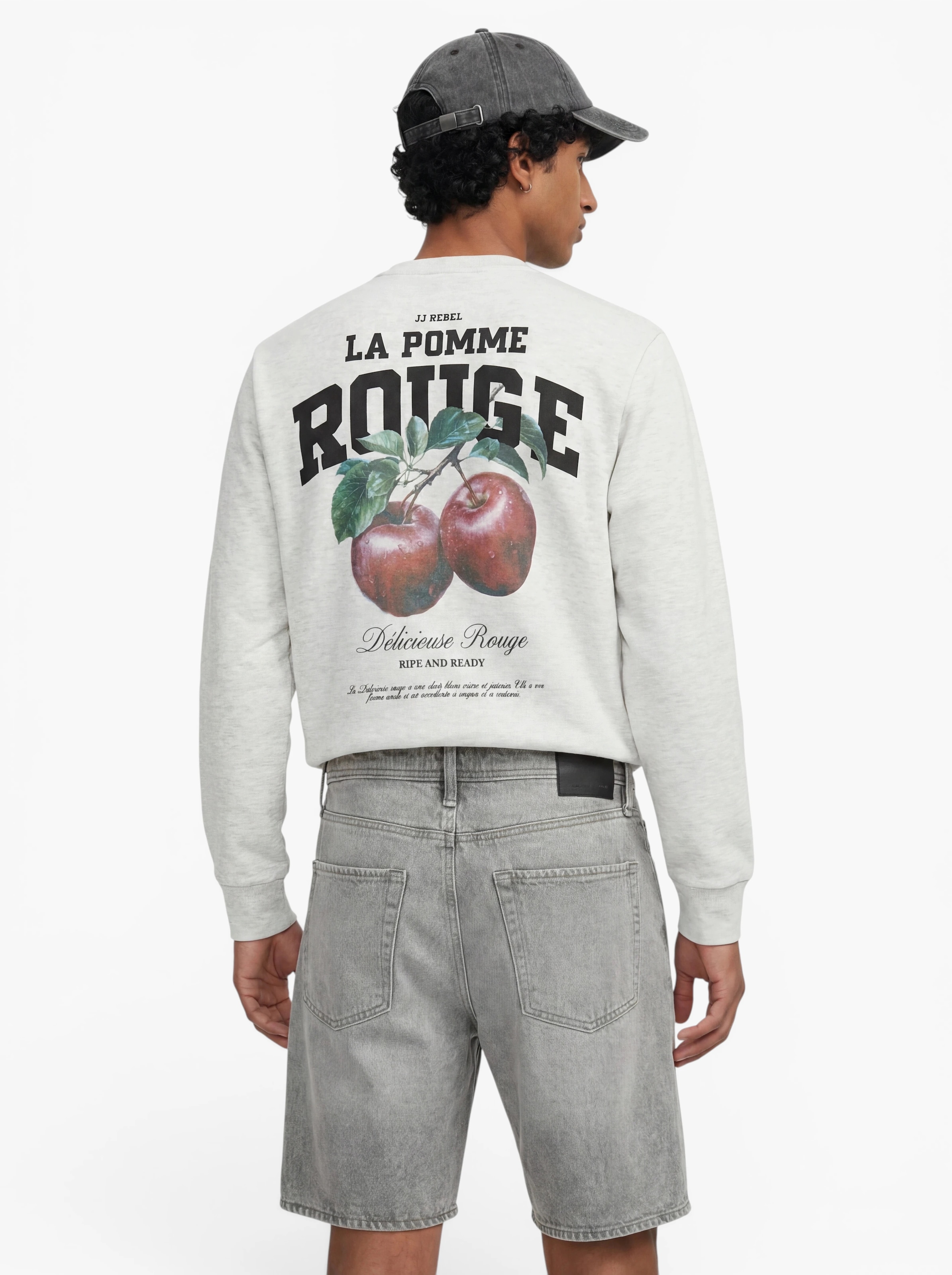 Sweat 'JREBAARON' JJ Rebel en blanc