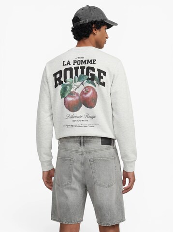 Sweat-shirt 'JREBAARON' JJ Rebel en blanc