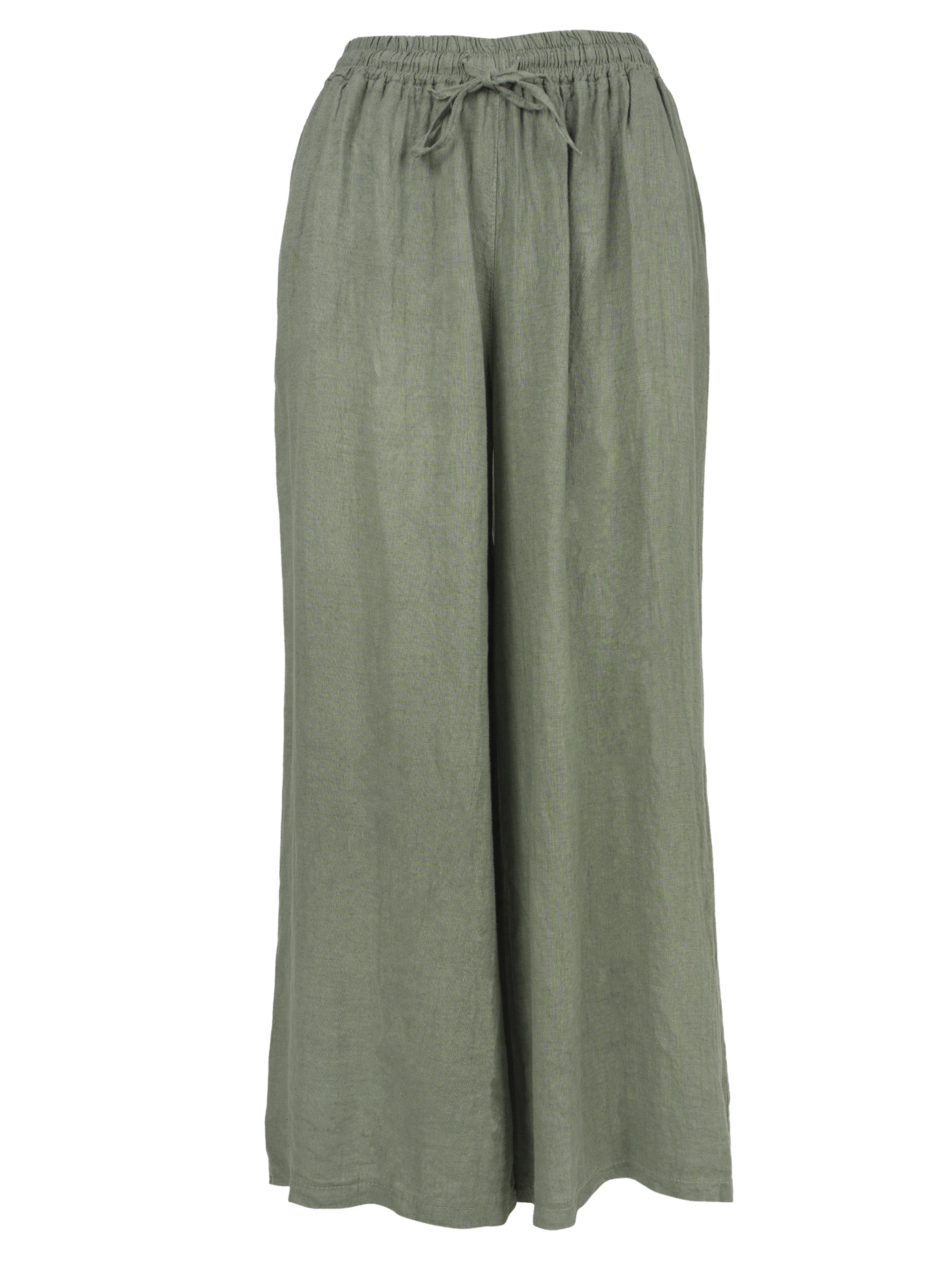 Wide Leg Pantalon 'Perla' Seasons of April en vert : devant