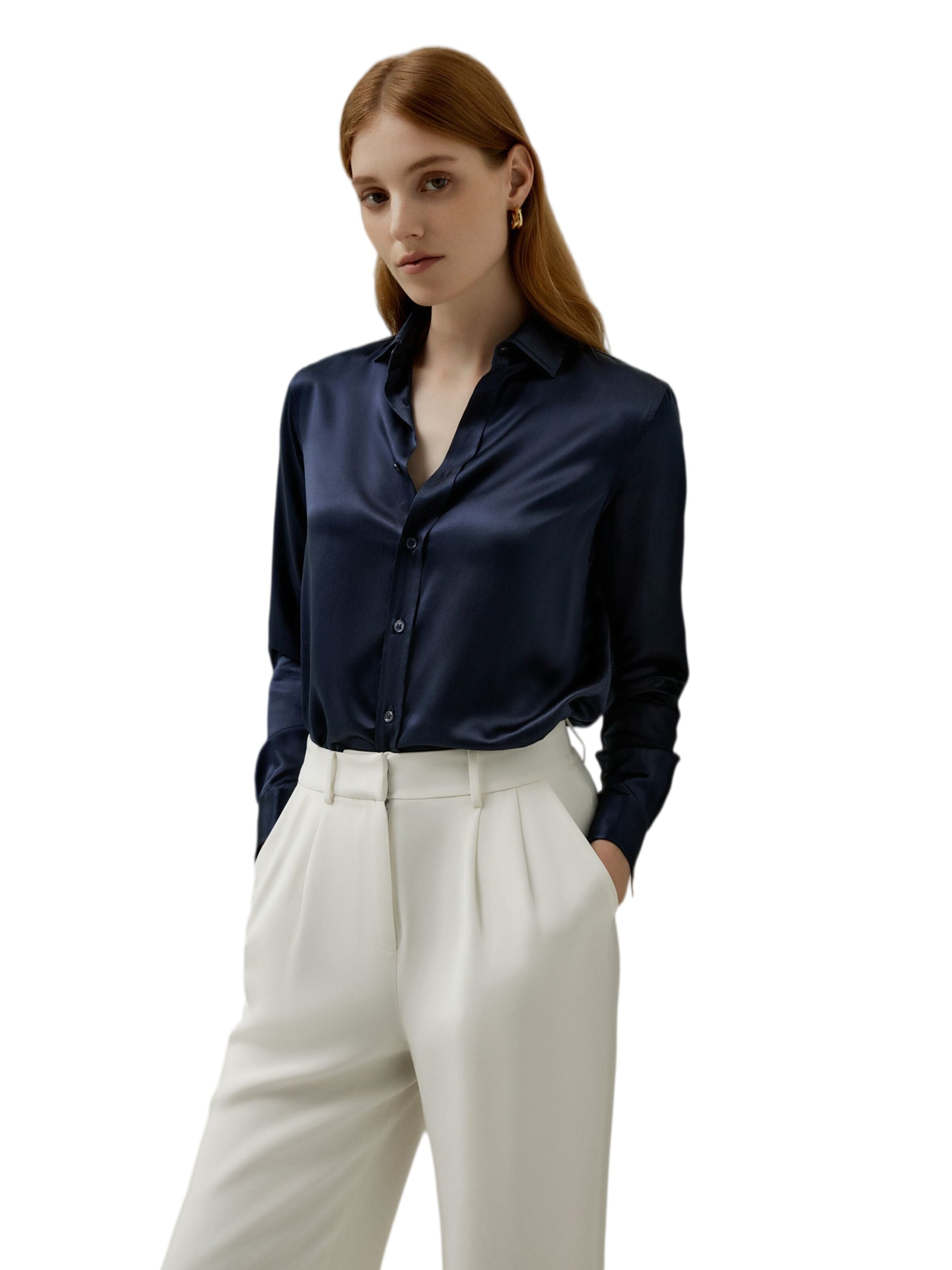 Lilysilk Bluse‌‌‌‌‌‌‌‌ in Blau: Vorderseite
