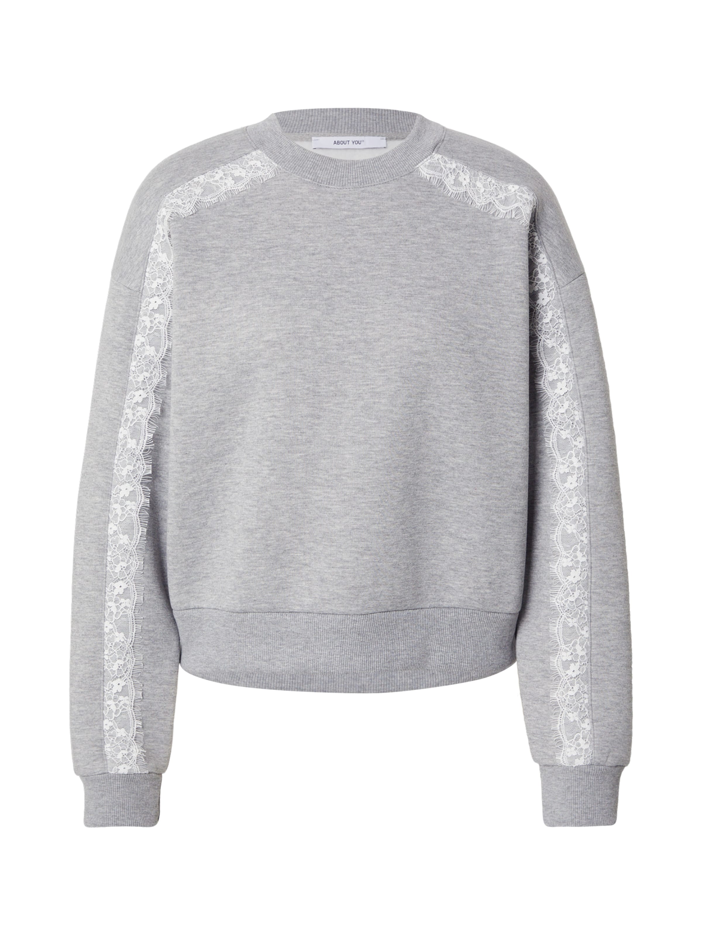 Felpa &#x27;Sarina&#x27; di ABOUT YOU in grigio: frontale