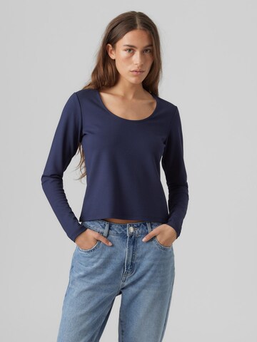 VERO MODA Shirt 'Mathilde' in Blauw: voorkant