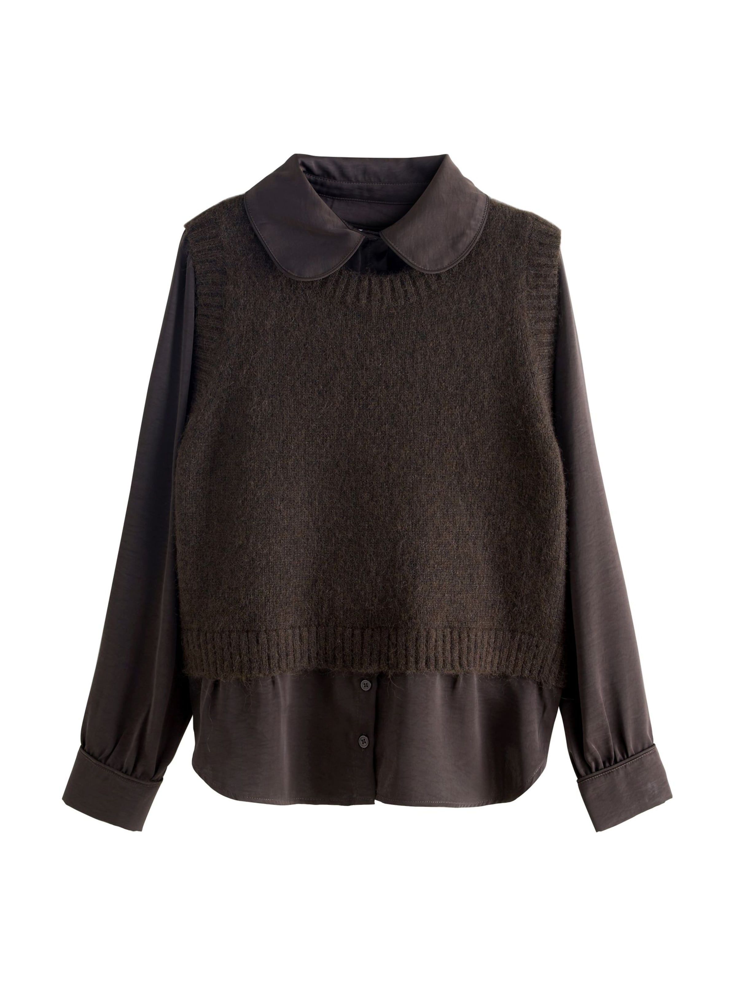 Chemisier Next en marron : devant