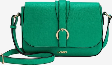 L.CREDI Crossbody Bag in Green: front