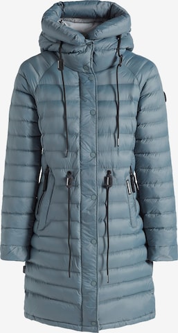 khujo Zimní kabát 'Niana Shine' – modrá: přední strana