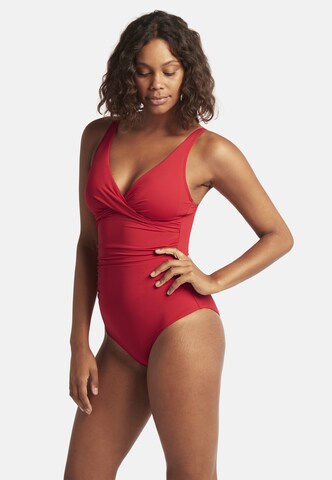SEA LEVEL Triangel Badeanzug 'Essentials Edit' in Rot