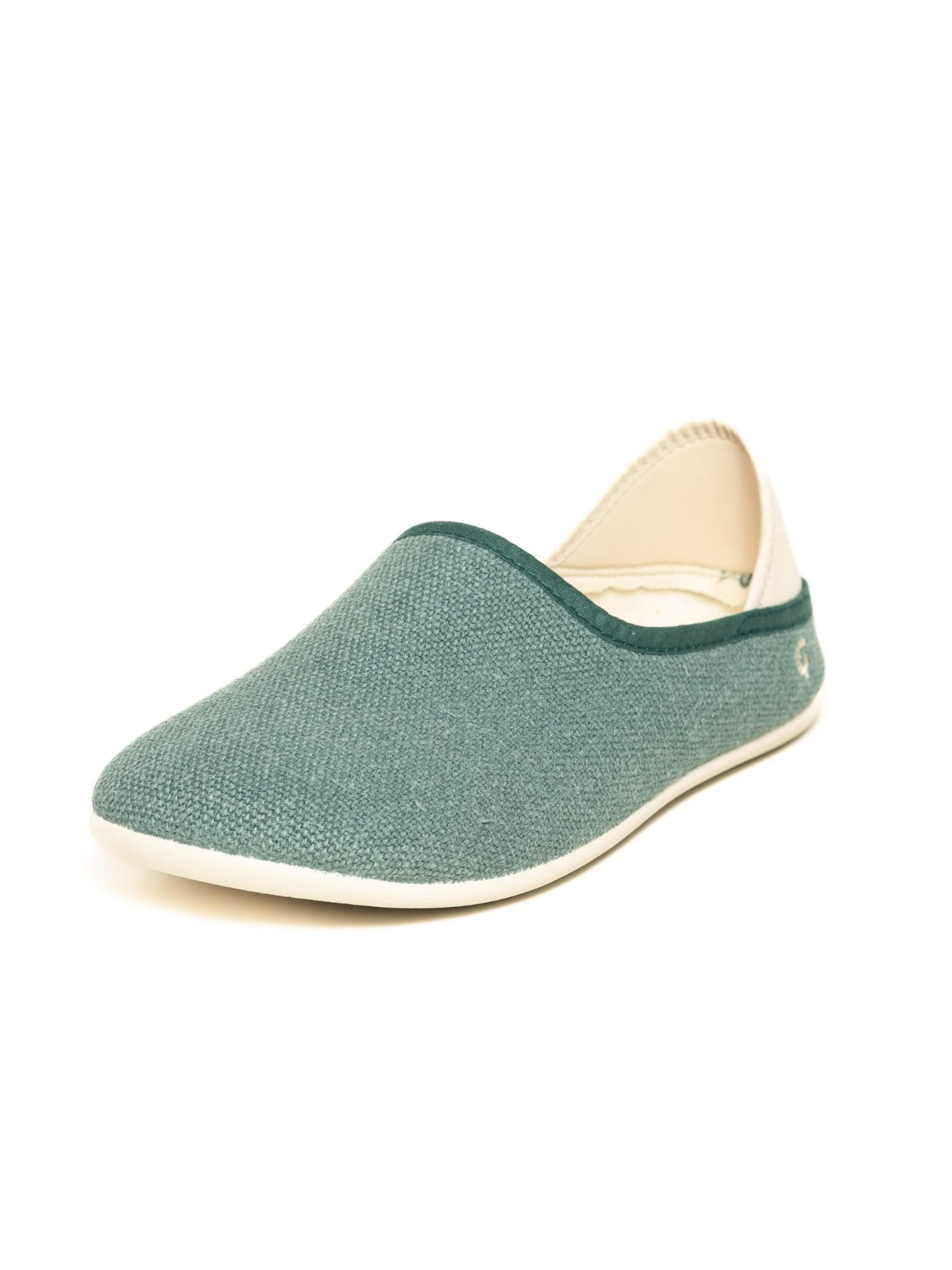 Gottstein Espadrilles 'Espadrille Linen Slip-On'‌‌‌‌‌‌‌ in Grün: Vorderseite