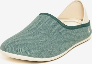 Gottstein Espadrilles 'Espadrille Linen Slip-On' in Grün: Vorderseite