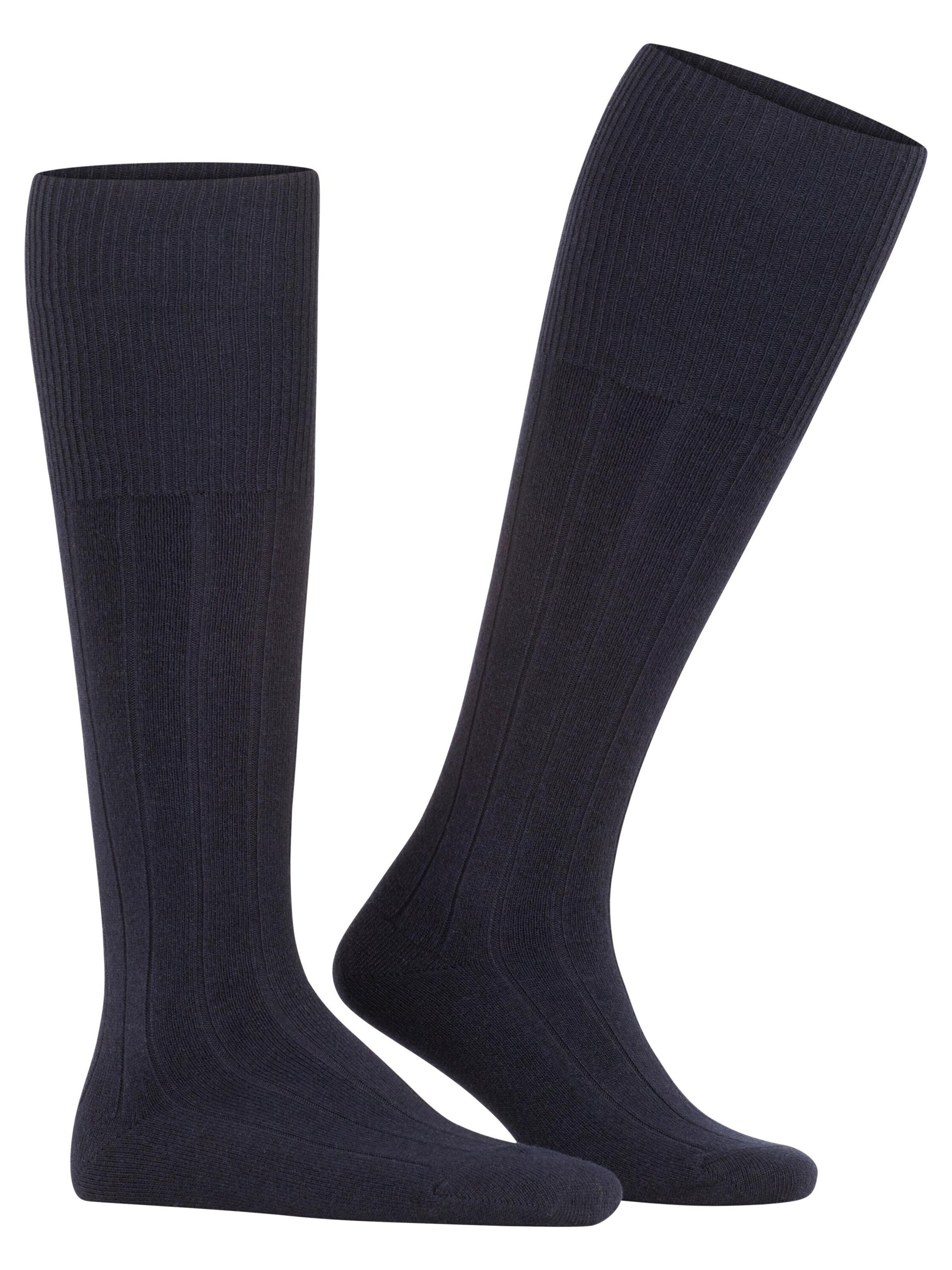 FALKE Knee High Socks 'Lhasa Rib' in Blue