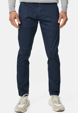 INDICODE JEANS Regular Chino trousers in Blue: front