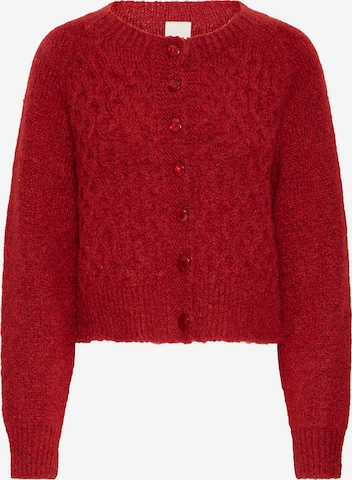 ICHI Neuletakki 'IHBELABLUE' värissä punainen: etupuoli