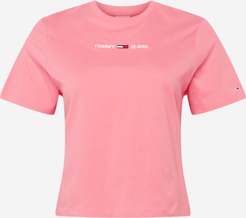 Tommy Jeans Curve Shirt in Pink: predná strana