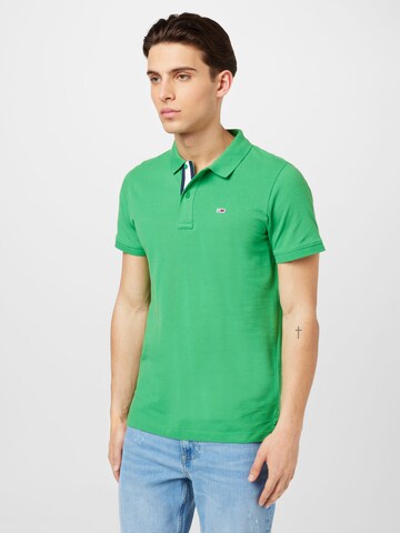 T-Shirt Tommy Jeans en vert : devant