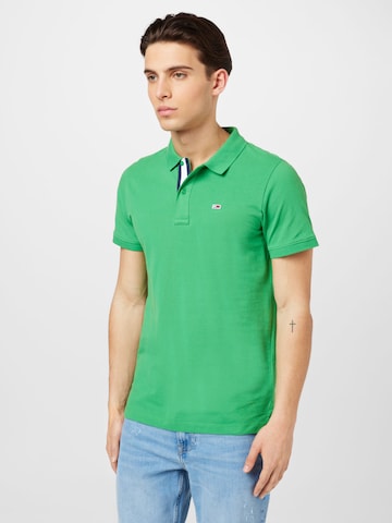 Tommy Jeans قميص بلون أخضر: الأمام