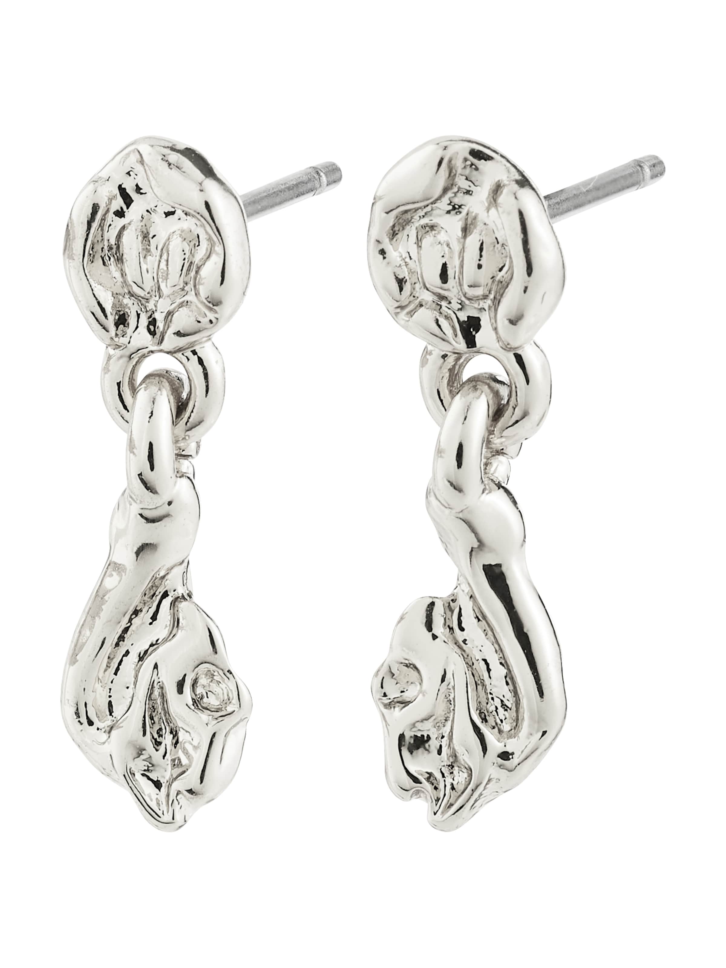 Pilgrim Earrings 'Eliyah' in Silver: front