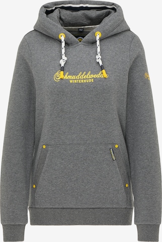 Schmuddelwedda Sweatshirt 'Hamburg Winterhude' in Grey: front