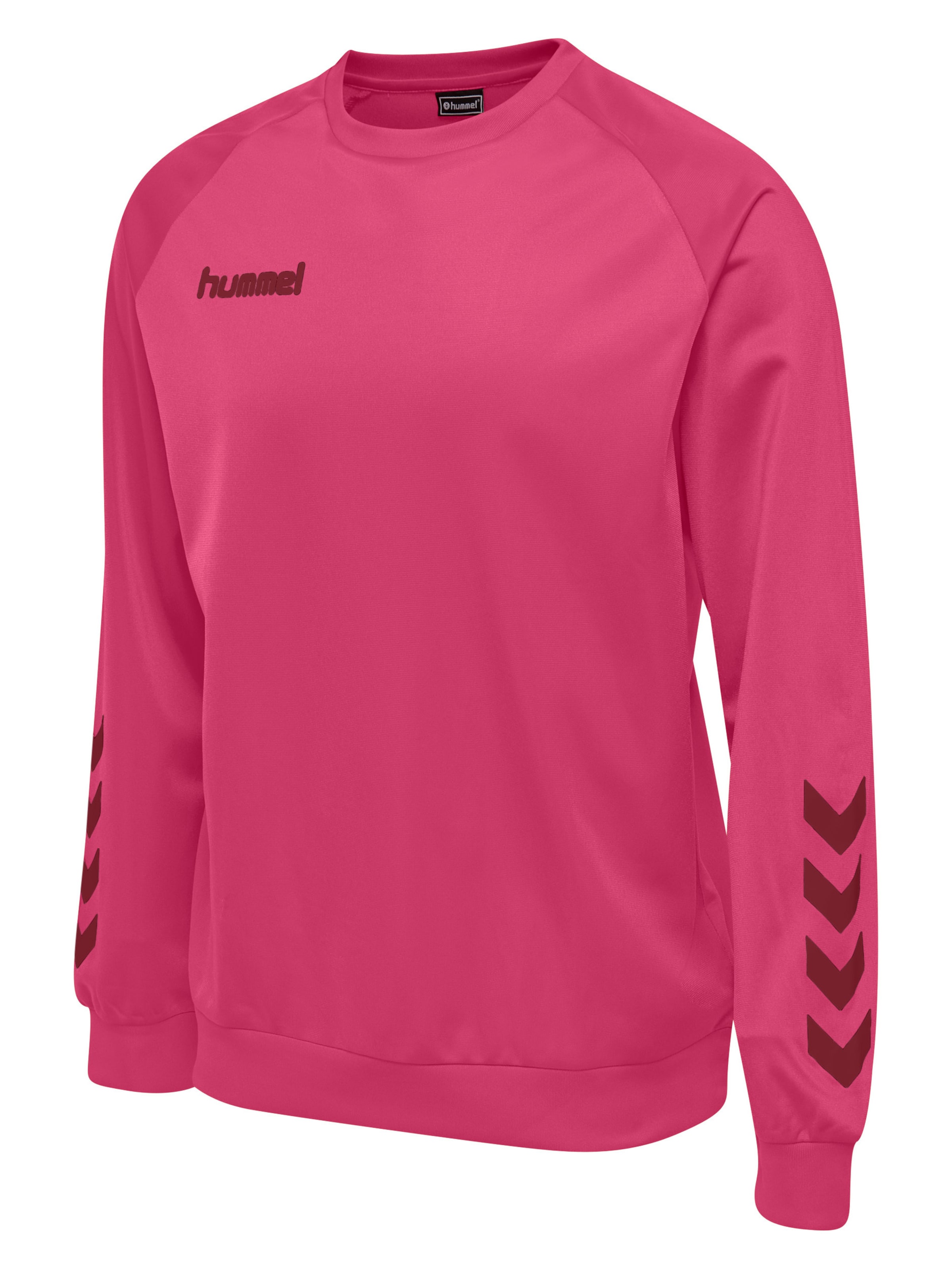 Hummel Sportsweatshirt 'Poly' in Pink: Vorderseite
