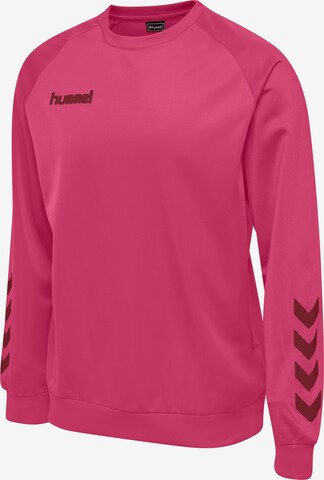 Hummel - Sweatshirt de desporto 'Poly' em rosa: frente