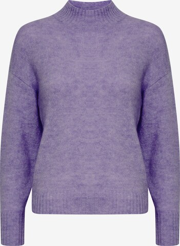 ICHI Sweater in Purple: front