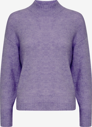 ICHI Sweater in Purple: front