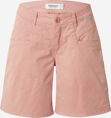 Maloja Regular Outdoor Pants 'Ritom' in Pink: front