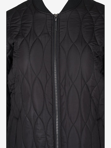 Zizzi Winter Jacket 'CAMP' in Black