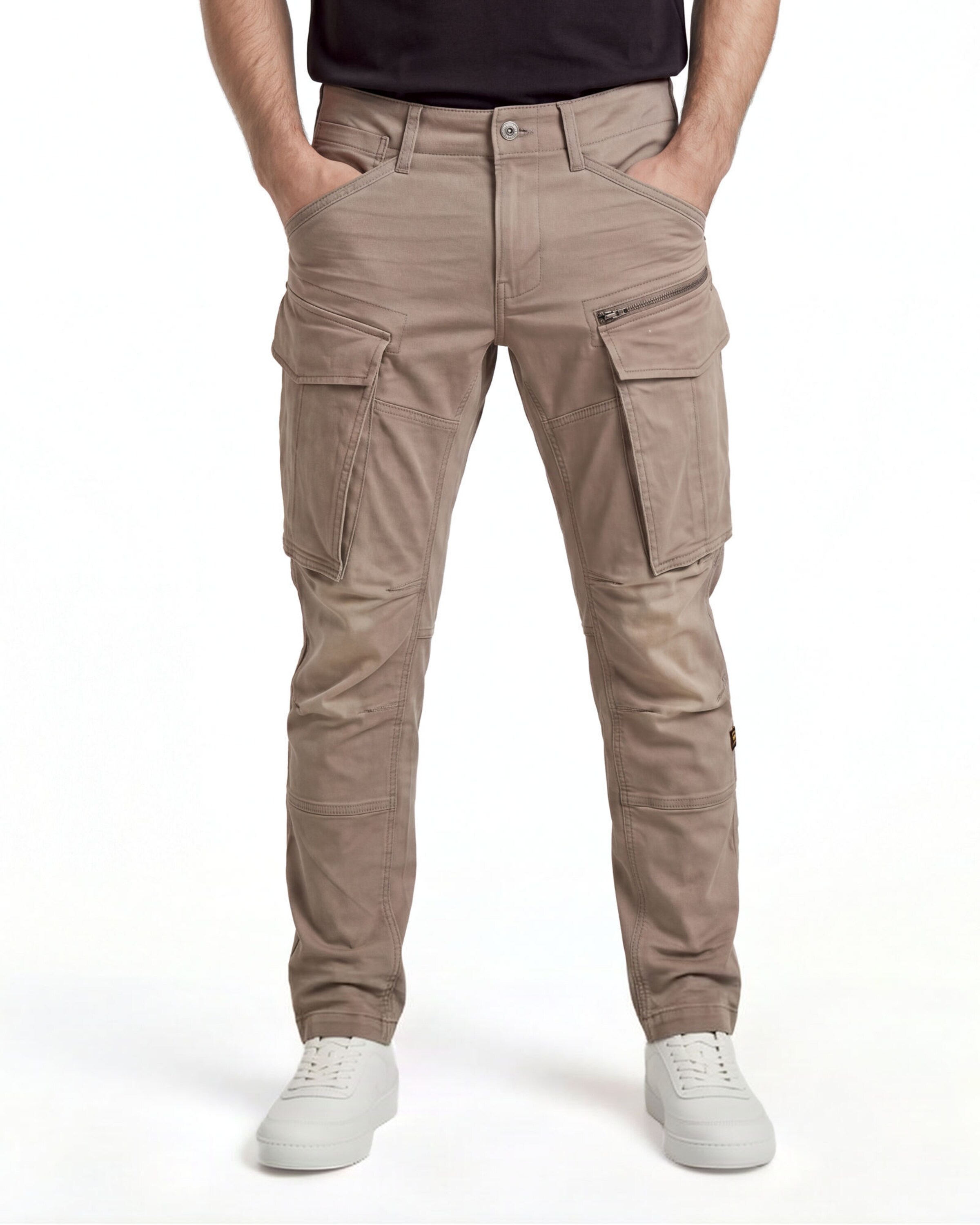 G-STAR Slimfit Cargobroek ' ' in Bruin: voorkant
