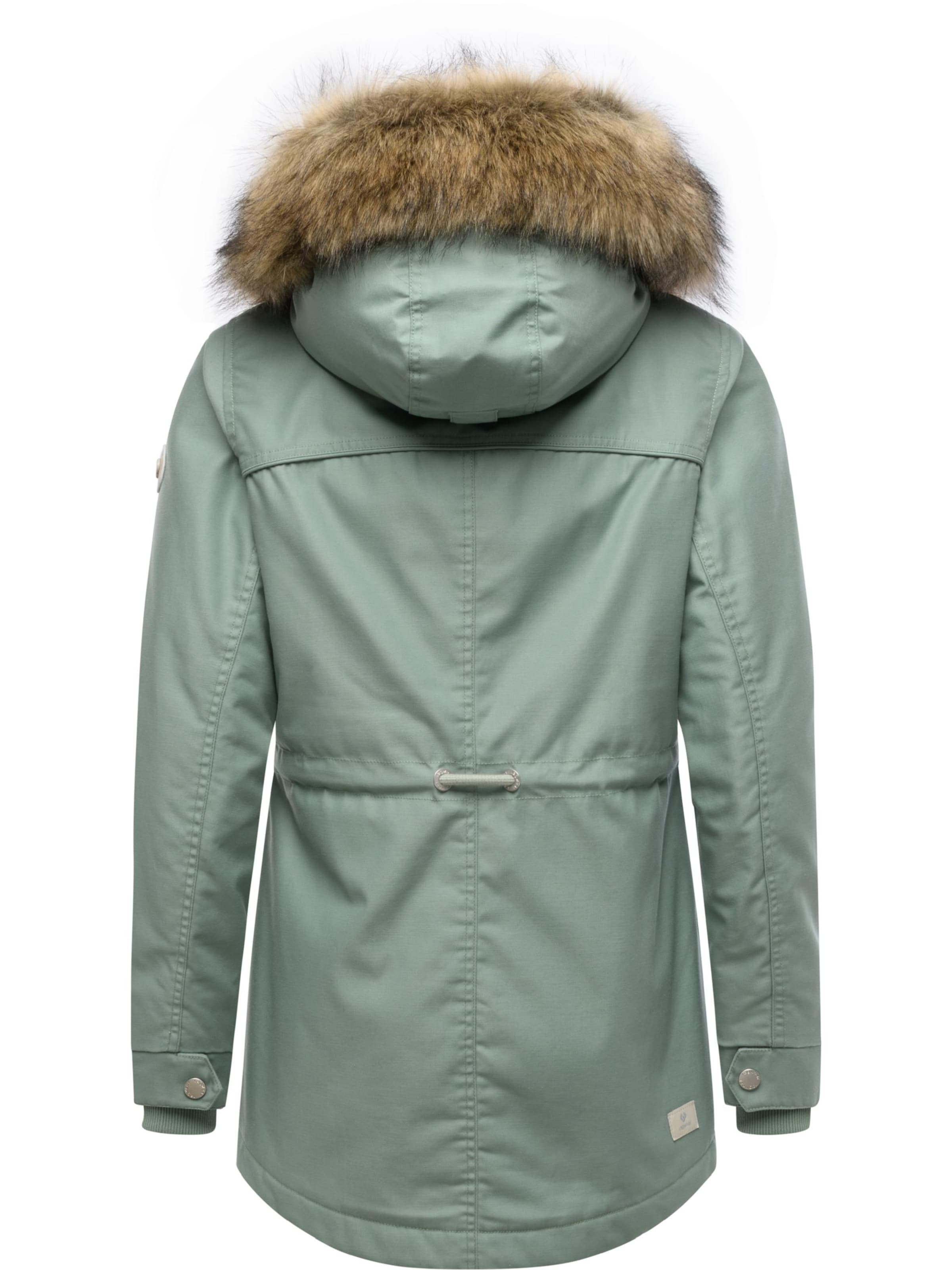Ragwear Winterparka 'Tawny' in Groen