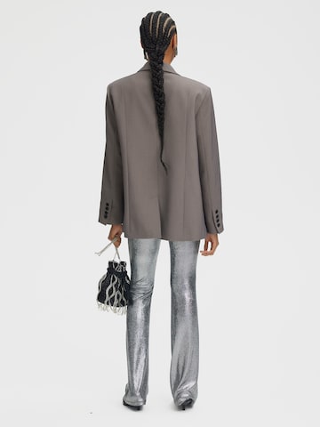 Gestuz Flared Pants 'Eira' in Silver
